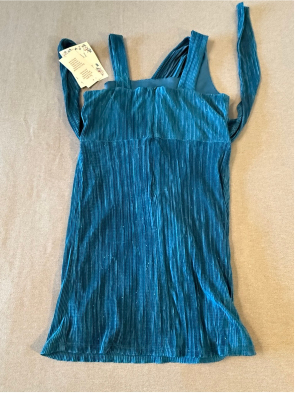 NWTs IRIS & IVY
Kids' Metallic Party Dress size 12 Teal - Picture 4 of 8